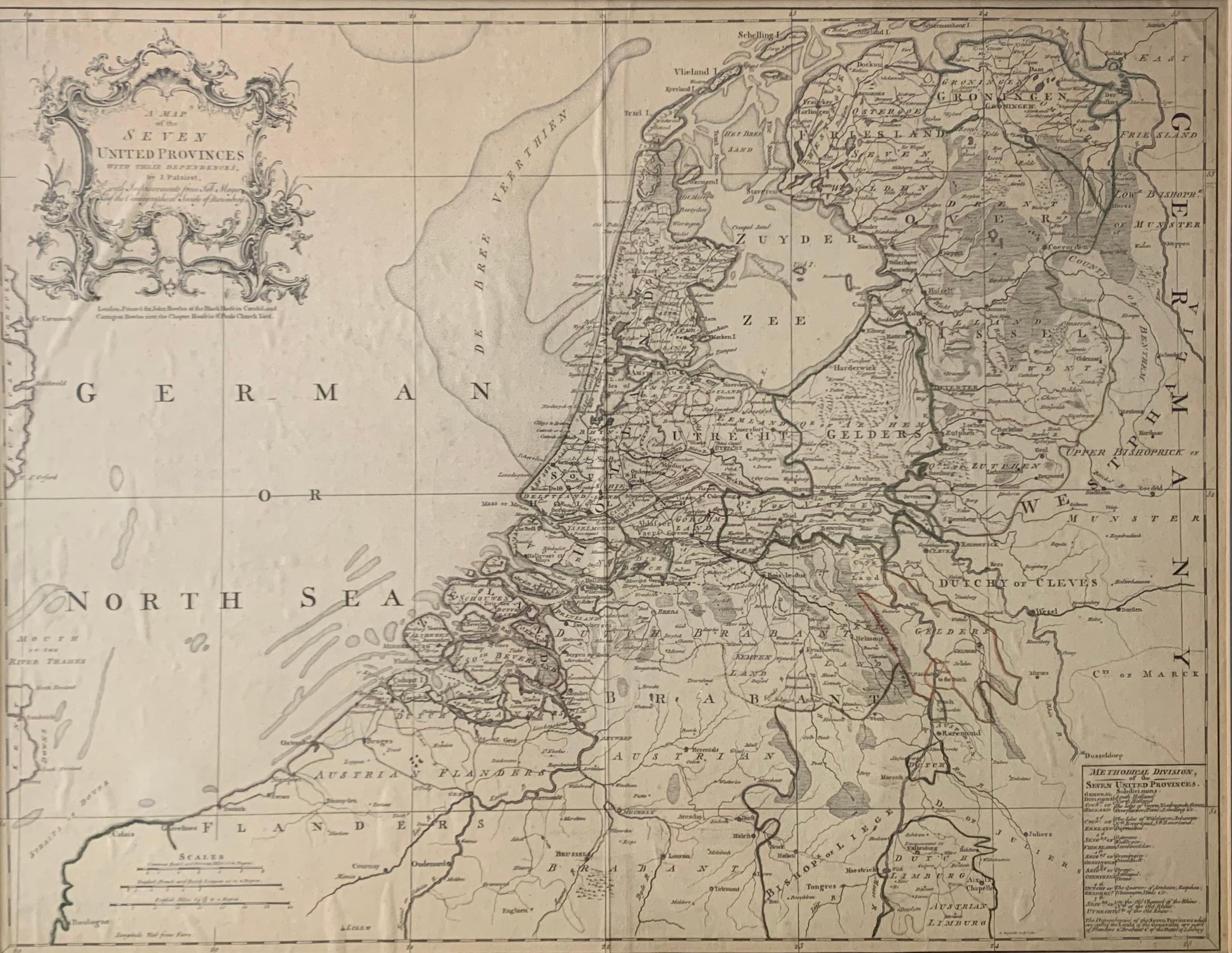 English Map of the Netherlands