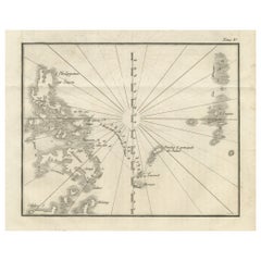 Carte des Philippines et des îles Palaos - Antique French Engraving, c.1790