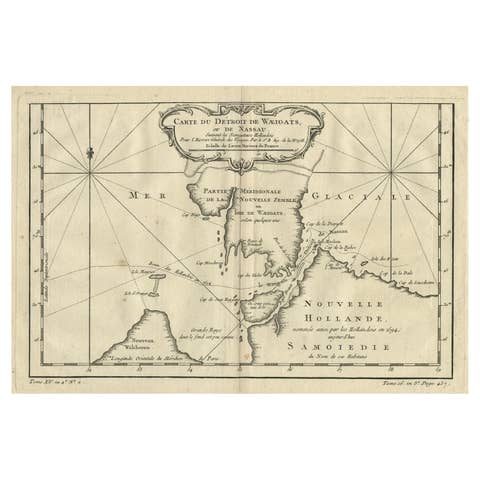 Map of the Russian Islands of Novaya Zemlya and Pechorskaya Guba, 1758