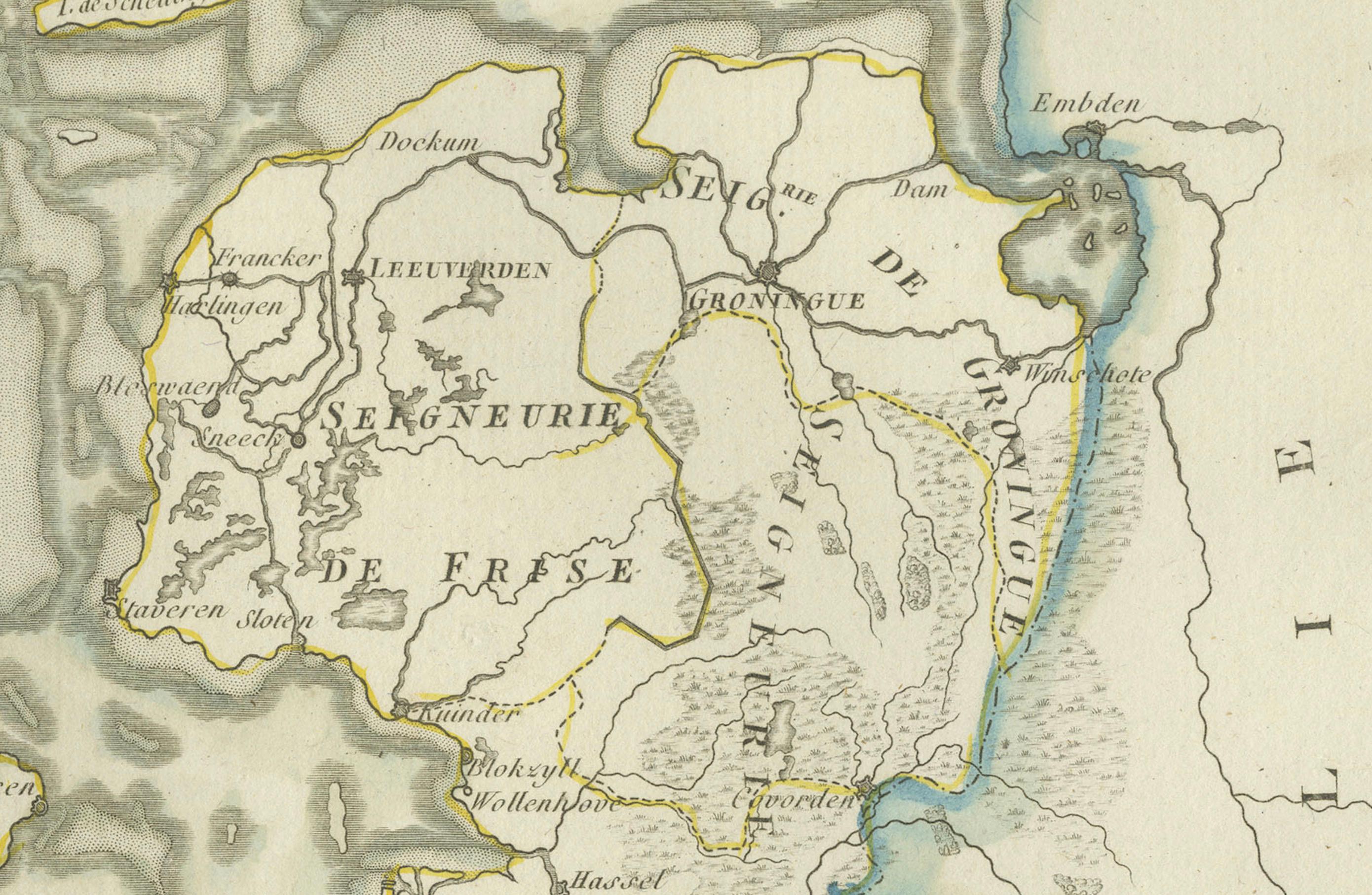 Map of the United Provinces & Low Countries: Early 19th Century - 1802 For Sale 1