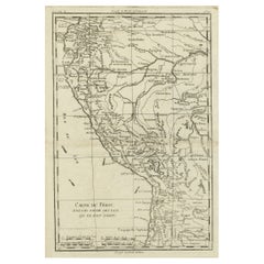 Map of the Western Coast of South America from Ecuador into Chili, ca.1780