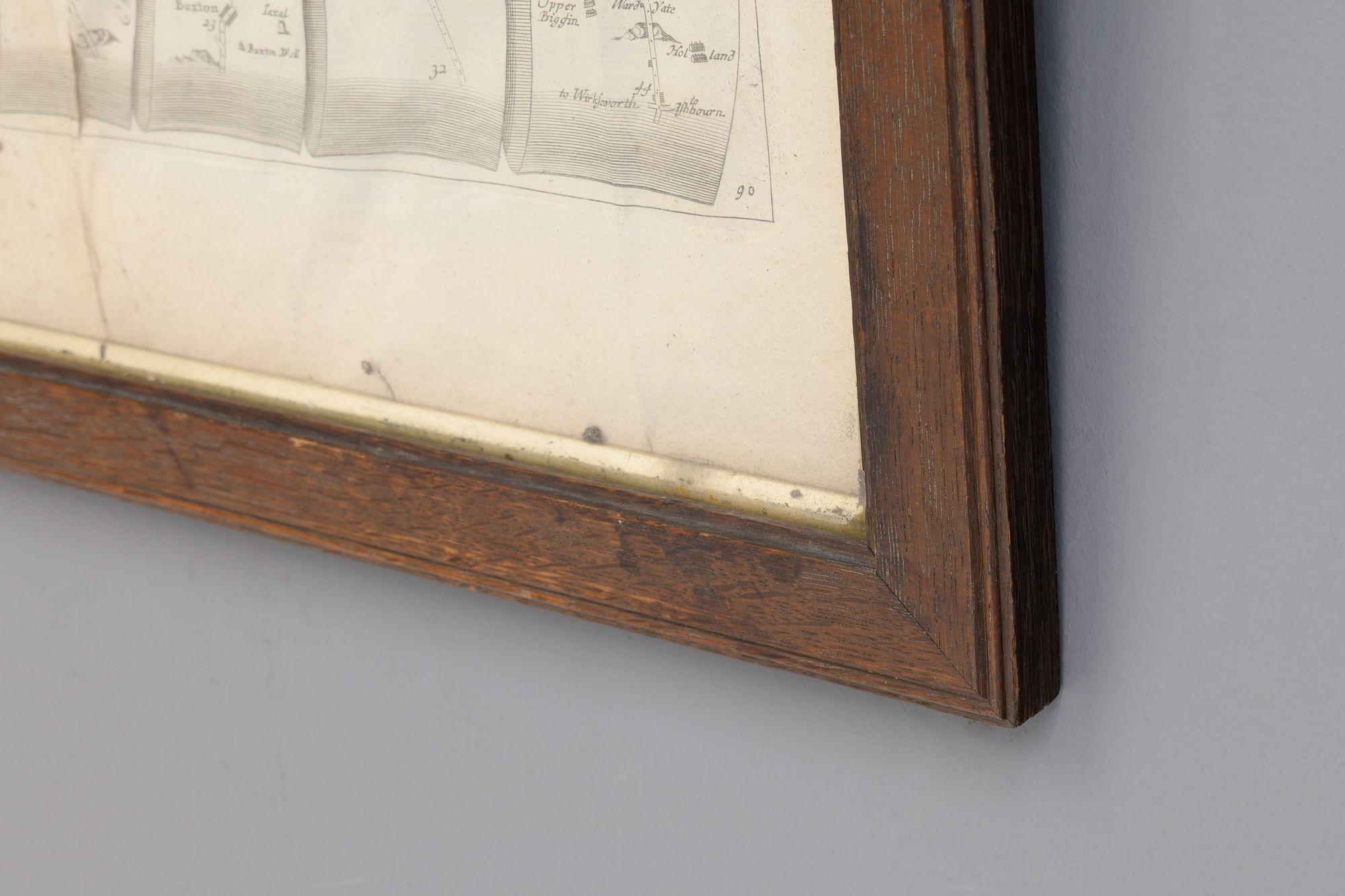 Paper Map of the York to Weft-Chester Road For Sale