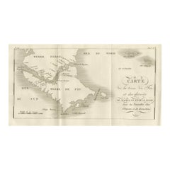 Mappa della Terra del Fuoco e degli Stretti di Magellano e Le Maire, 1760 ca.