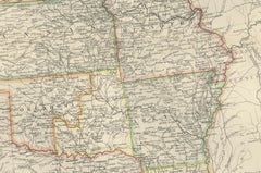Map of United States Central Sheet 1903 – Railroads, States, and Topography