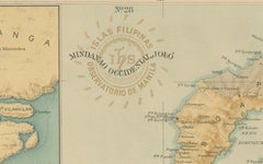 Map of Western Mindanao and the Sulu Archipelago – Observatorio de Manila, 1899