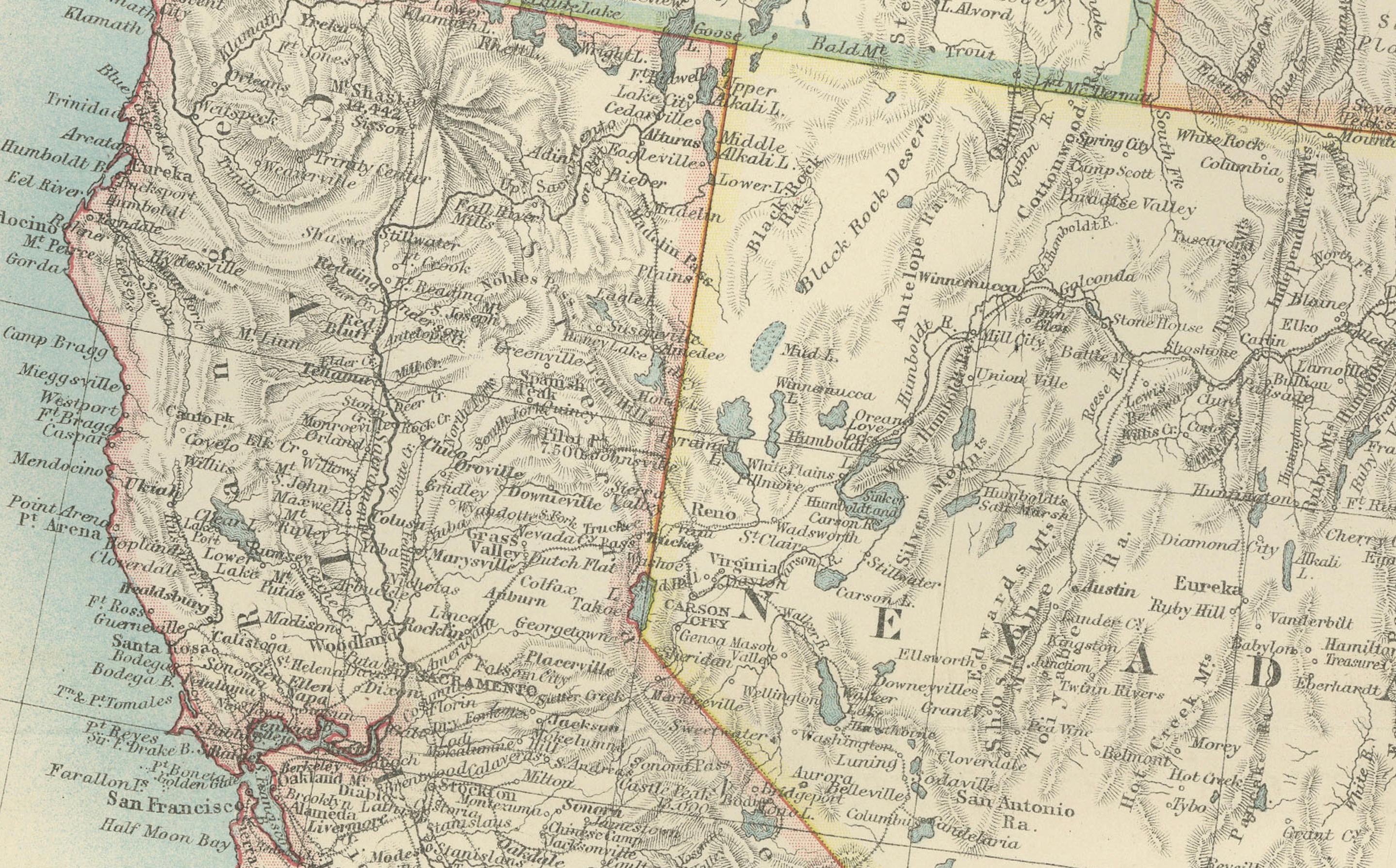 Carte de l'ouest des États-Unis 1903 - Chemins de fer, frontières des États et terrain en vente 2