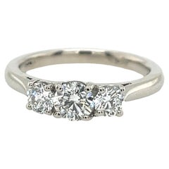 Mapin & Webb 3-Stone Diamond Ring set in Platinum