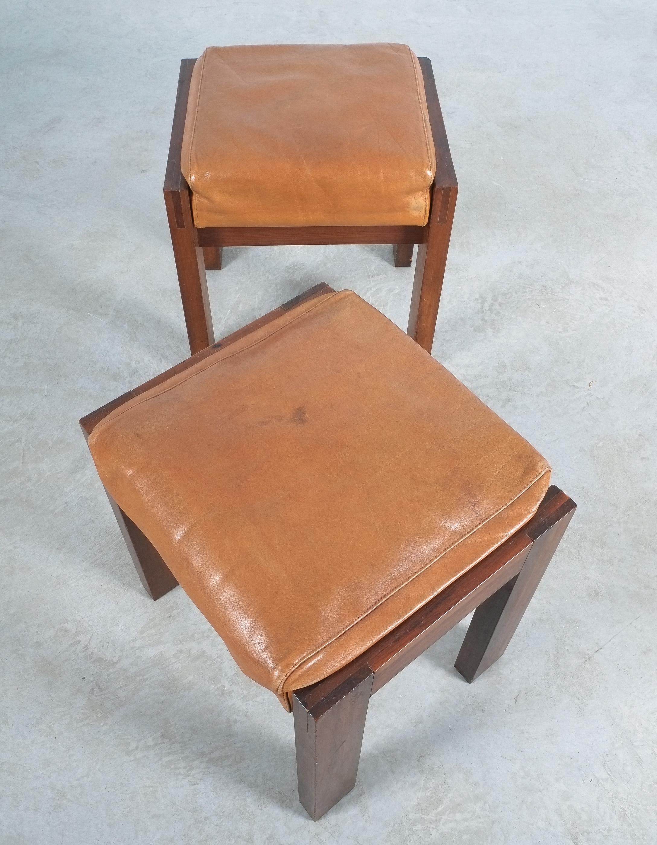 wooden sitting stools