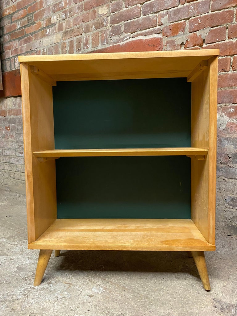 Maple and Masonite Bookcases, a Pair 1