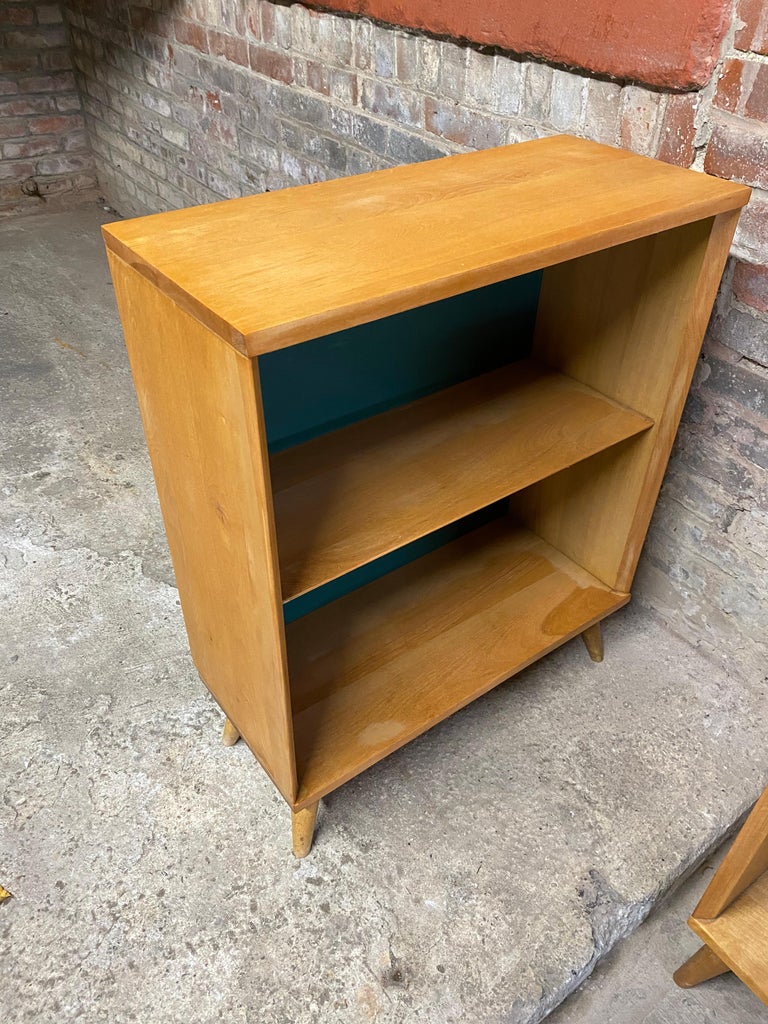Maple and Masonite Bookcases, a Pair 2