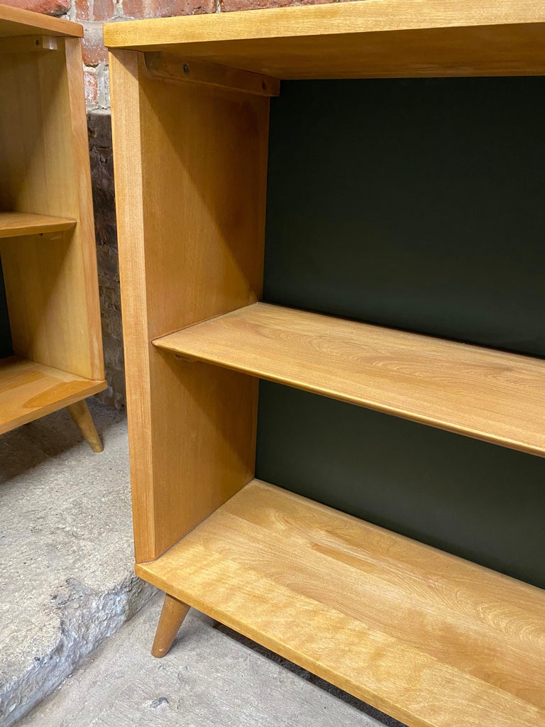 Maple and Masonite Bookcases, a Pair 3