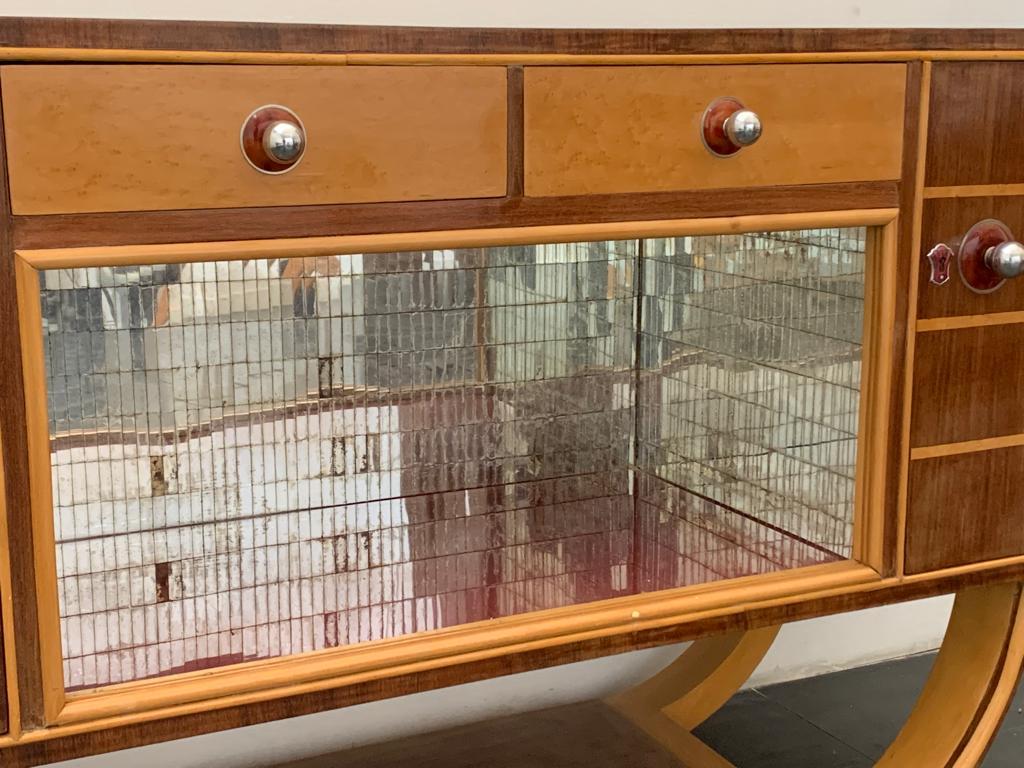 Maple and walnut Art Deco sideboard by Paolo Buffa, 1940s 1