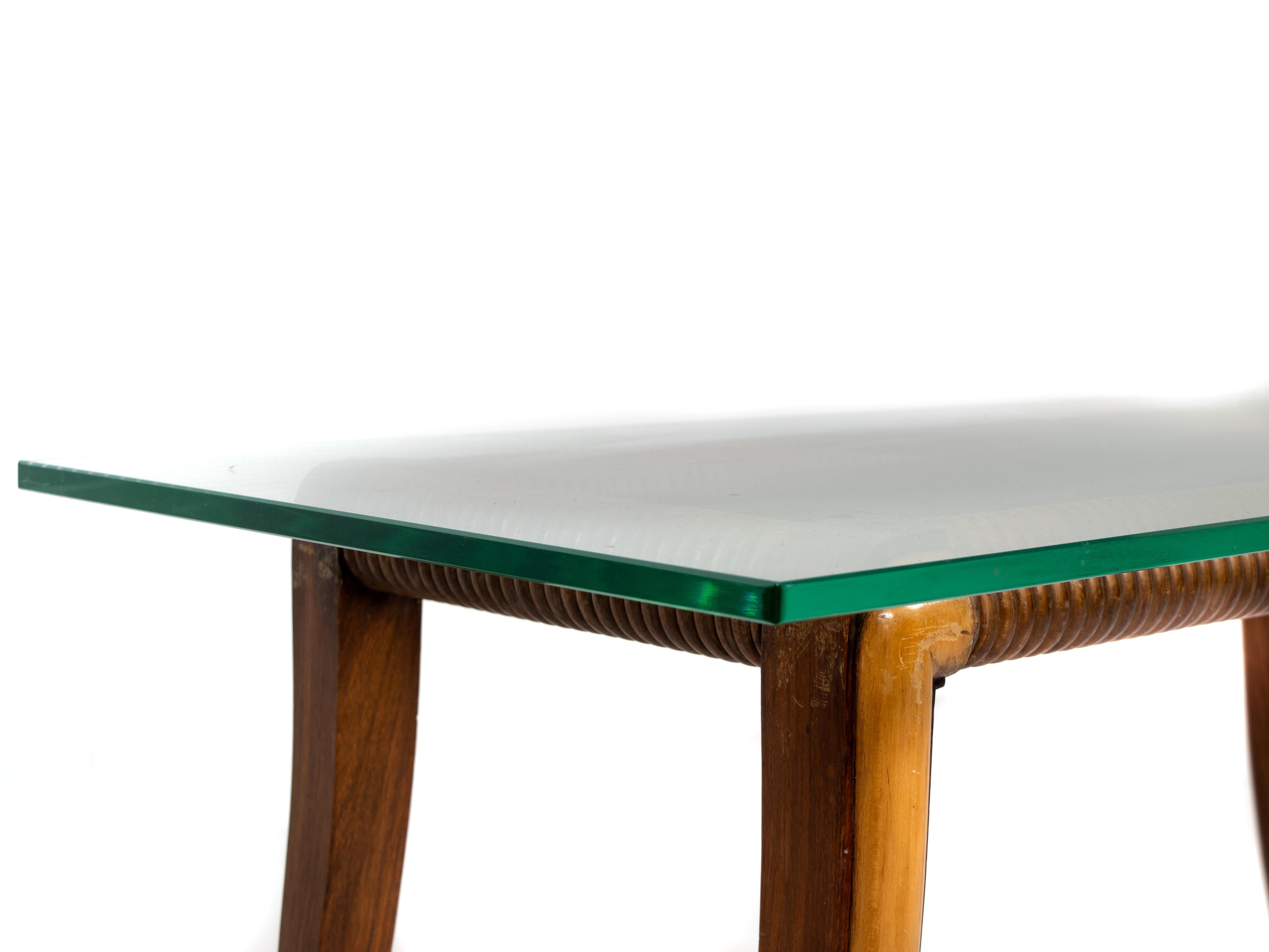 Couchtisch aus Ahorn und Holz von Osvaldo Borsani, Italien, 1940er Jahre im Angebot 2
