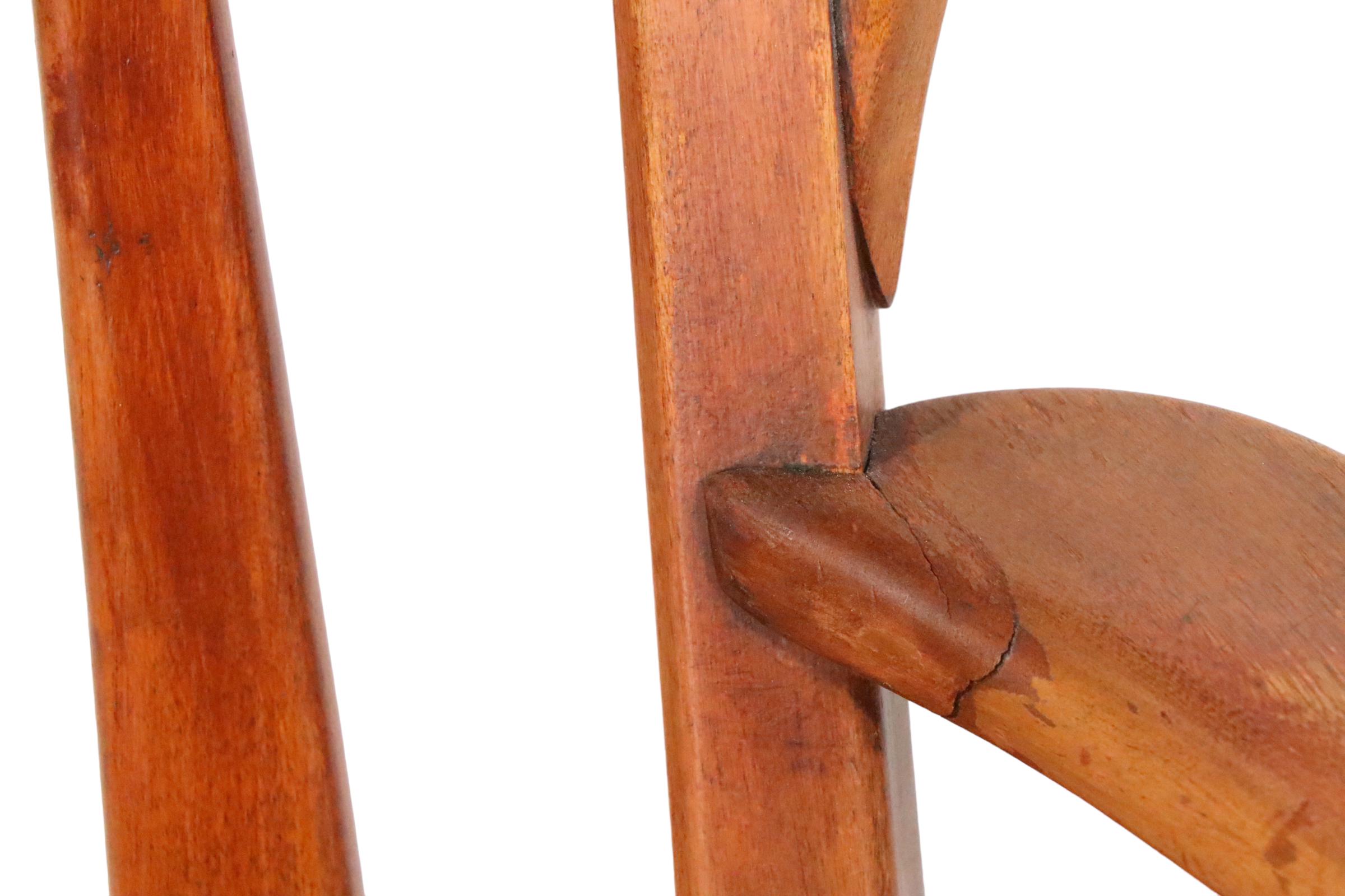 Ahorn Arrow Back Lounge Arm Chair att.  an Herman de Vries für  Cushman 1930/40er Jahre im Angebot 4