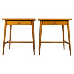 Maple Bedside Table Pair, by Paul McCobb