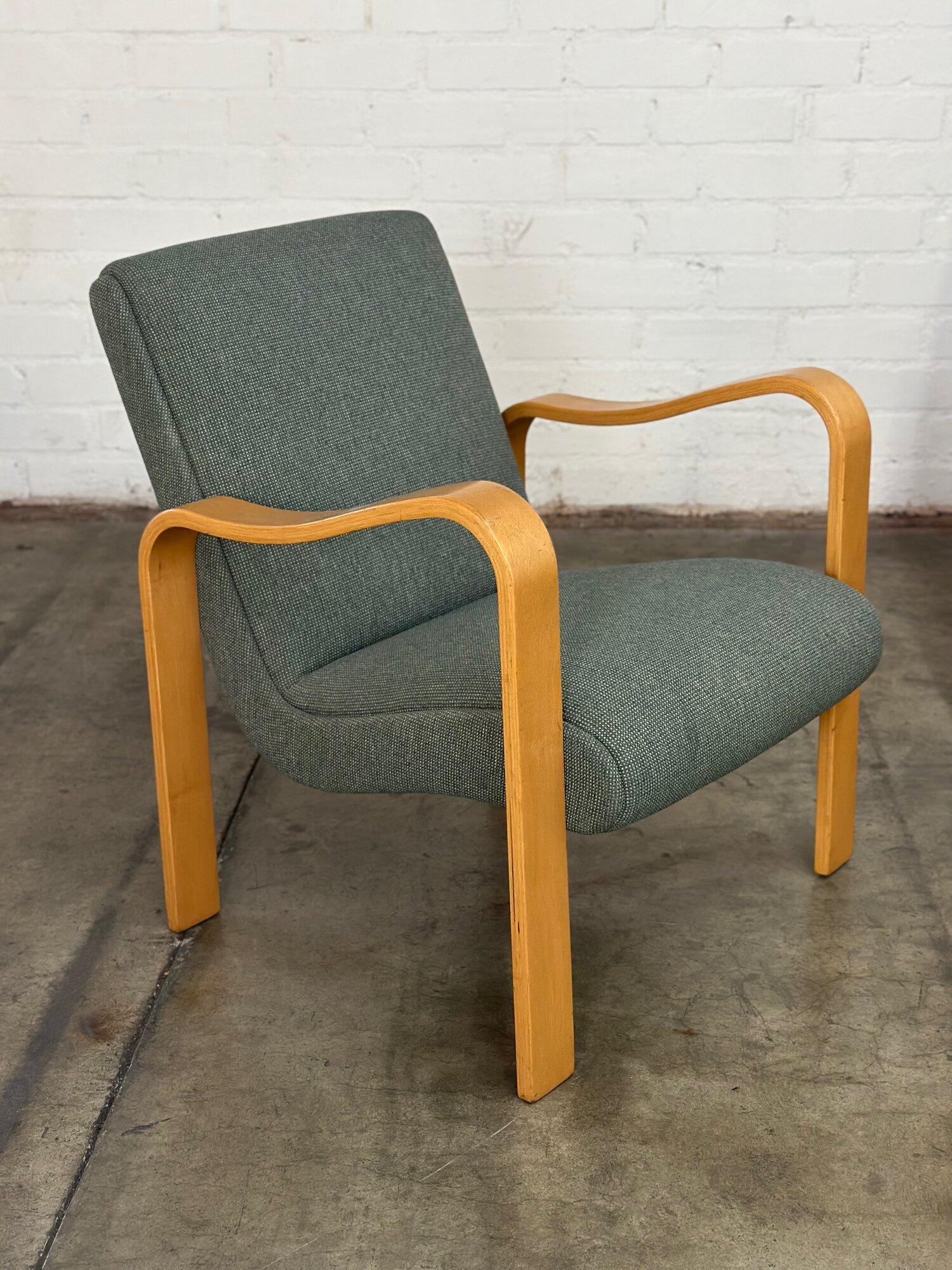 Mid-20th Century Maple Bent Wood Thonet Style Lounge Chair - Sold individually