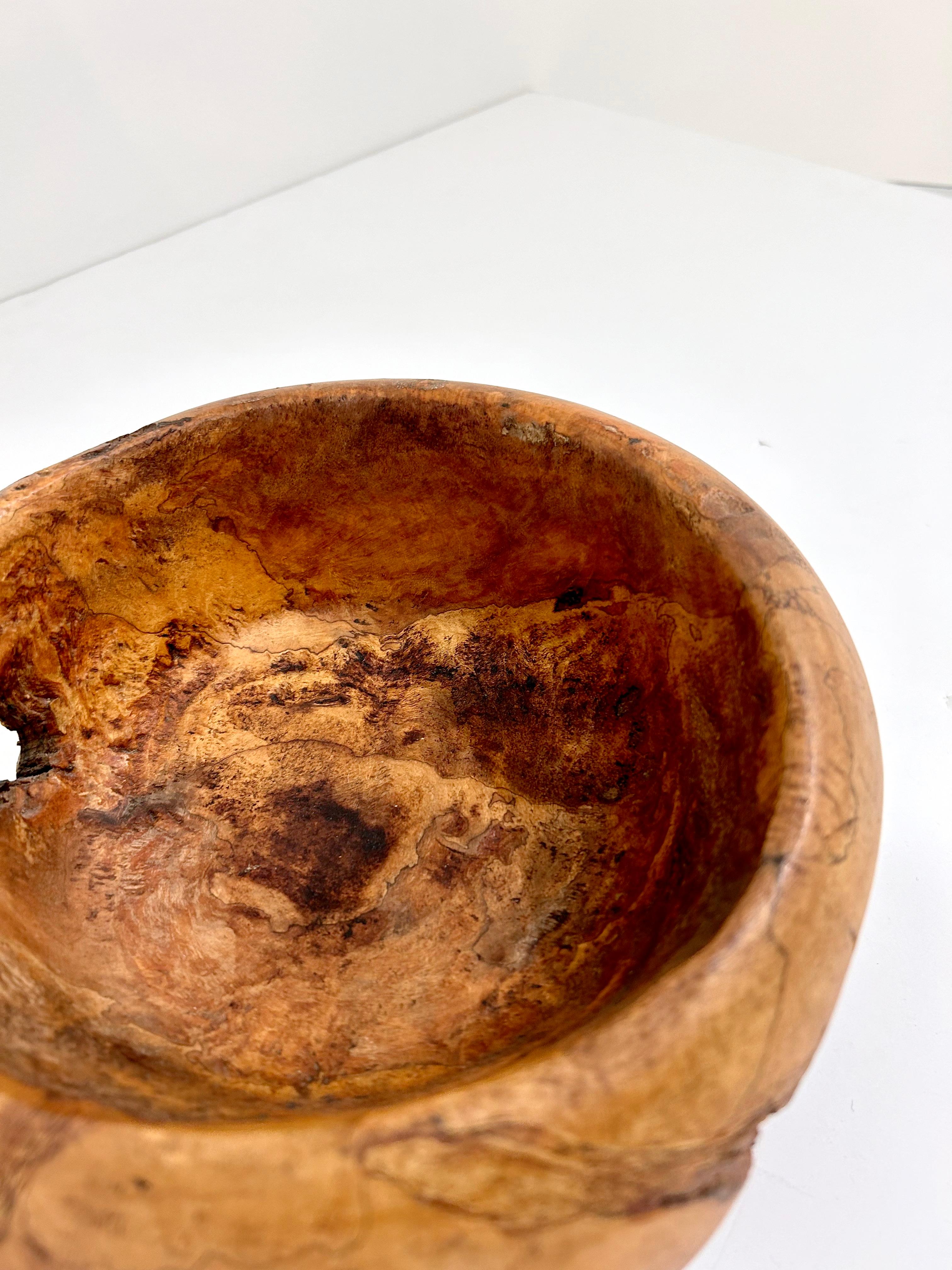 Maple Burl Wood Bowl Attributed to Mel Lindquist For Sale 4