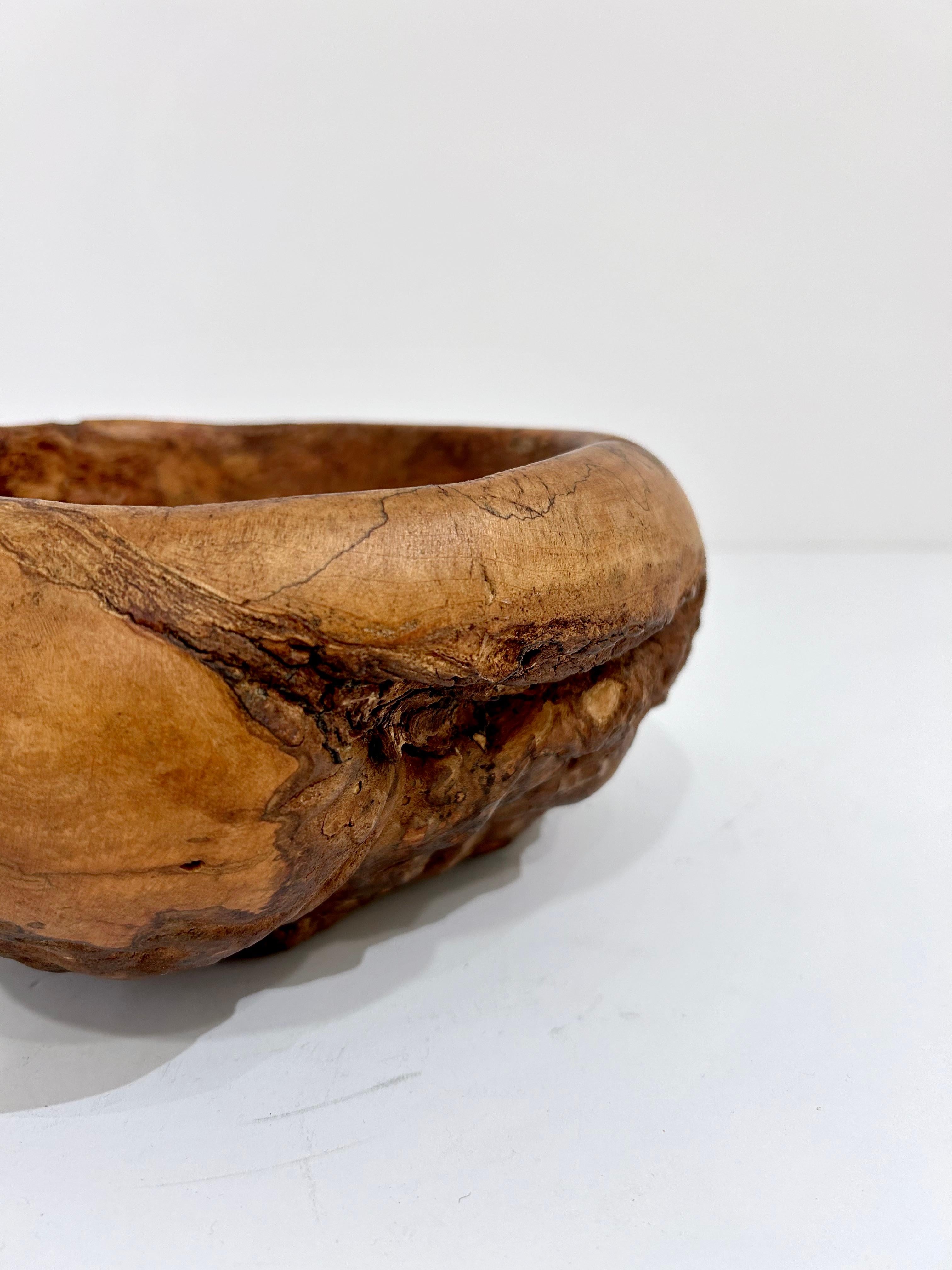 Maple Burl Wood Bowl Attributed to Mel Lindquist For Sale 1