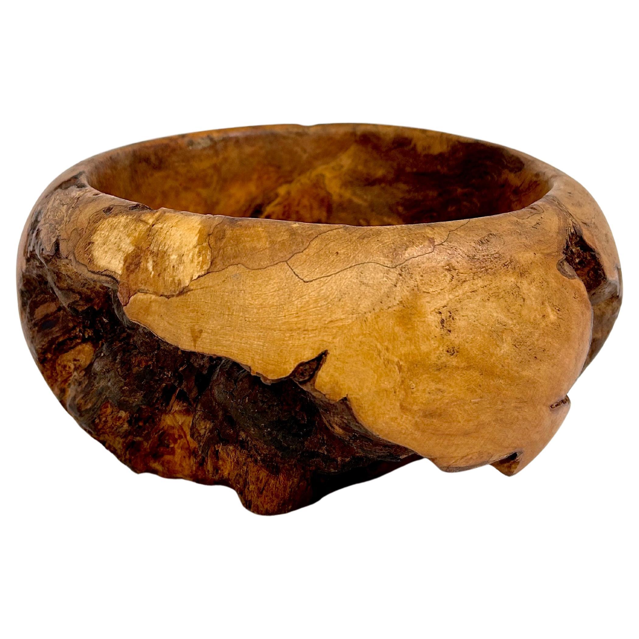 Maple Burl Wood Bowl Attributed to Mel Lindquist For Sale
