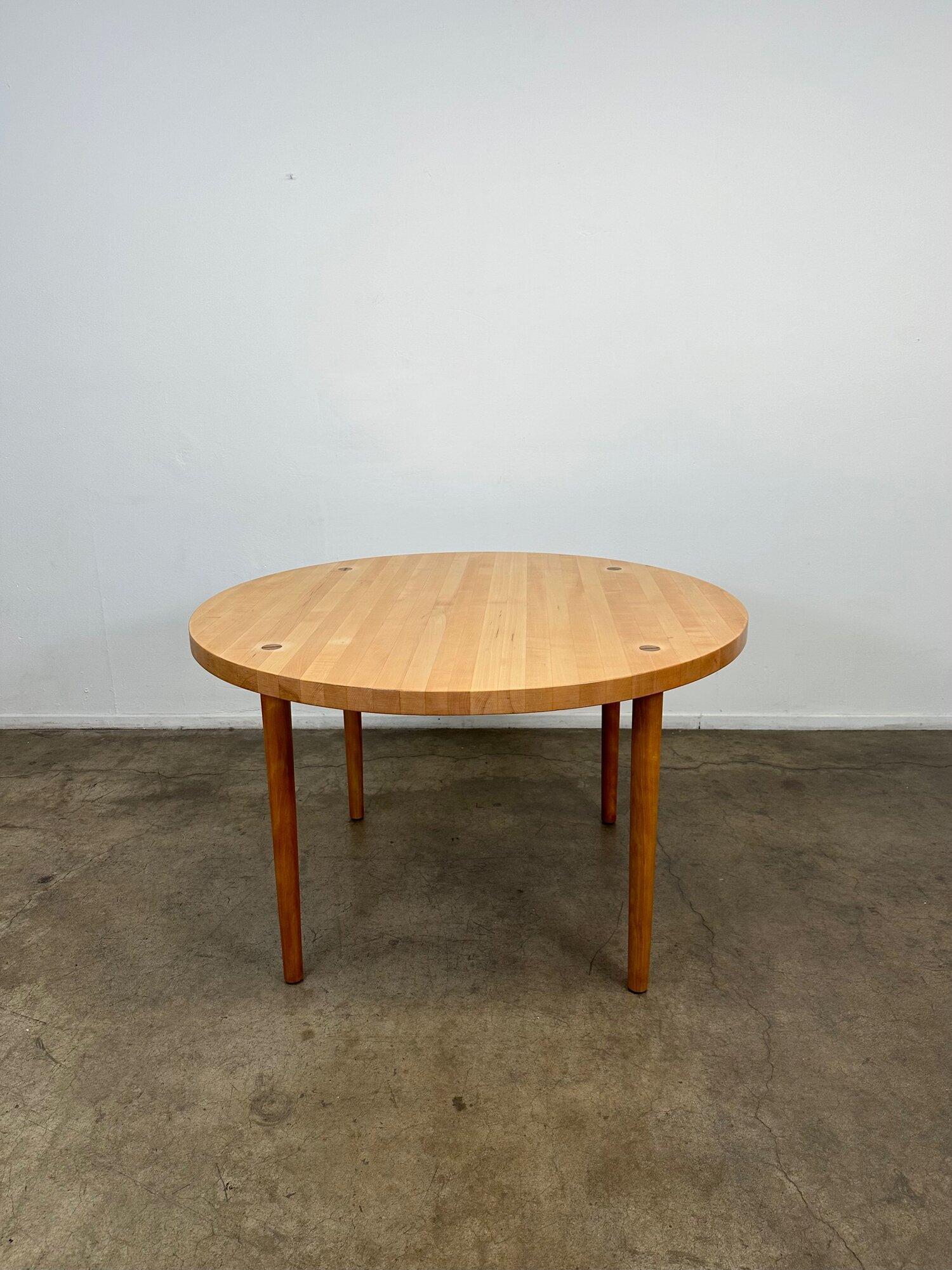 Maple butcher block table by Claud Bunyard For Sale 2