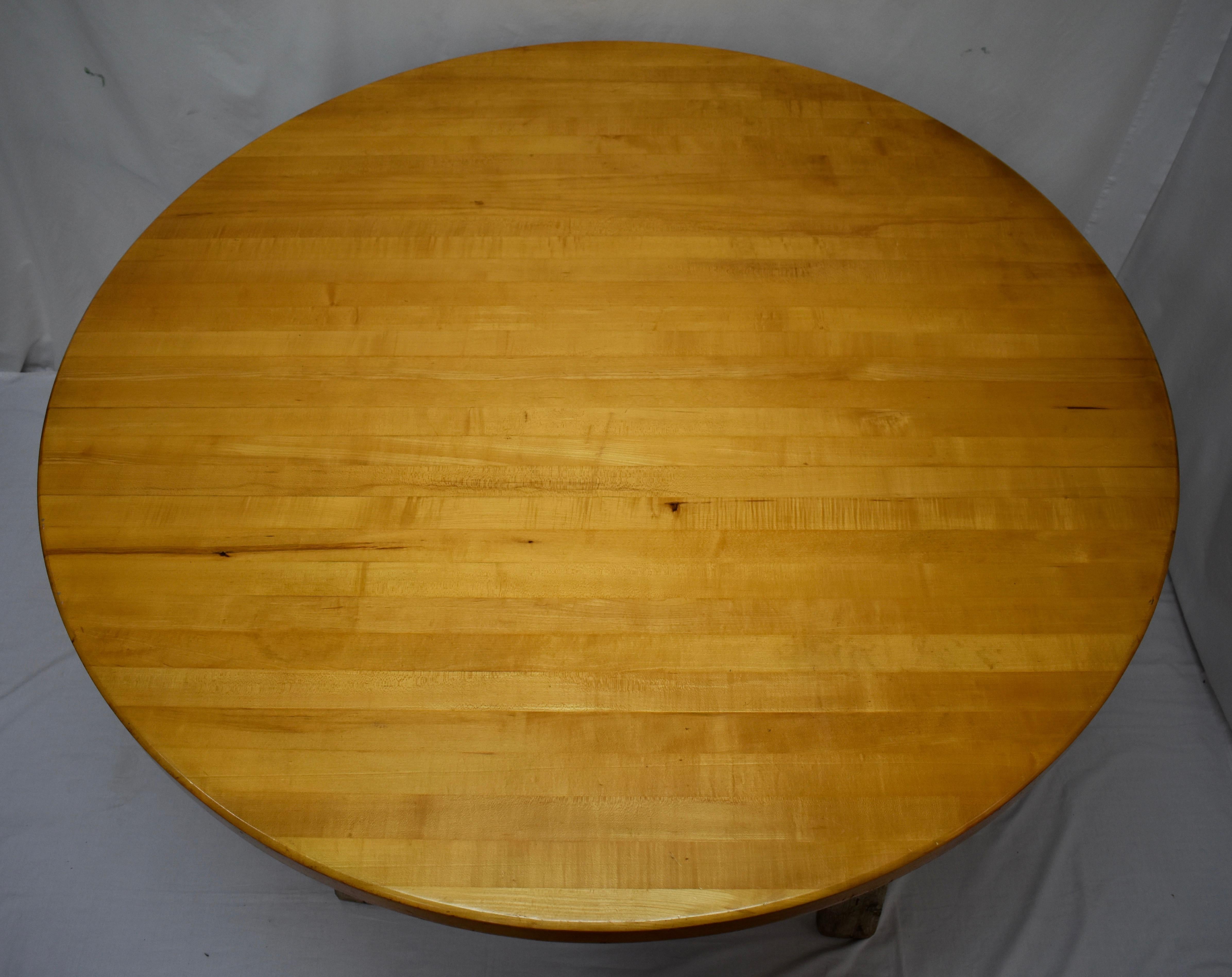 Maple Butcher's Block Style Table Top Only In Good Condition In Baltimore, MD