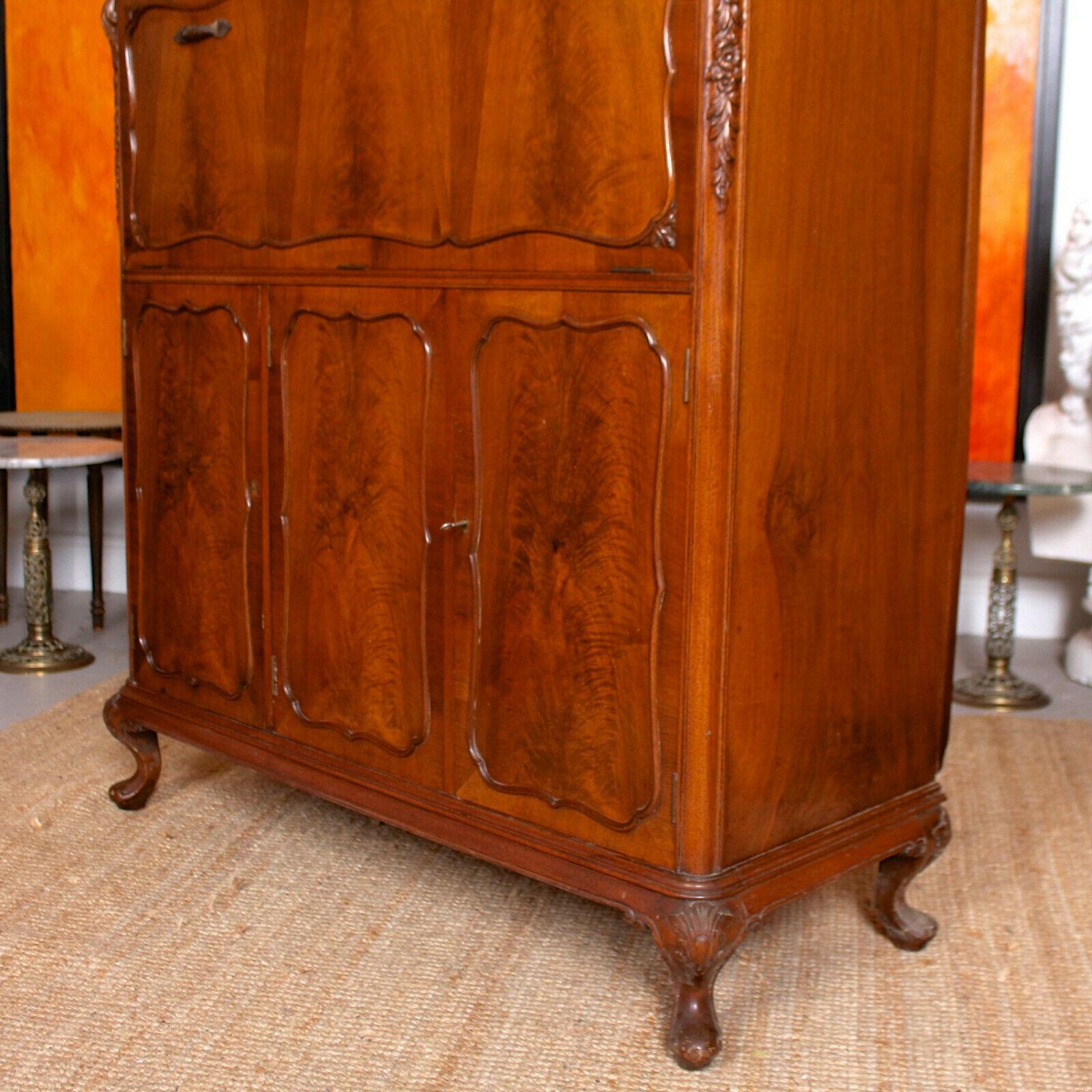 Maple & Co Cocktail Bar Cabinet Mahogany Drinks 3