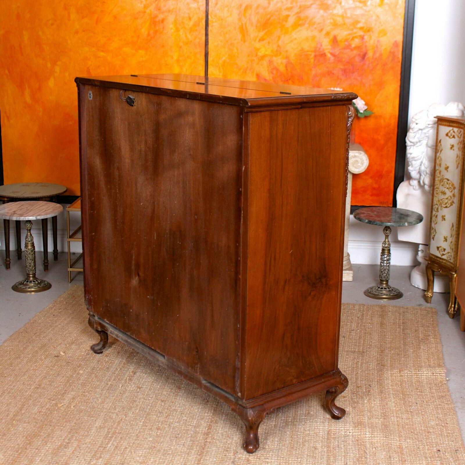 Maple & Co Cocktail Bar Cabinet Mahogany Drinks 5