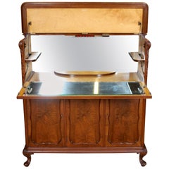 Maple & Co Cocktail Bar Cabinet Mahogany Drinks
