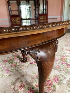 Maple & Co. English Chippendale Style Extendable Dining Table