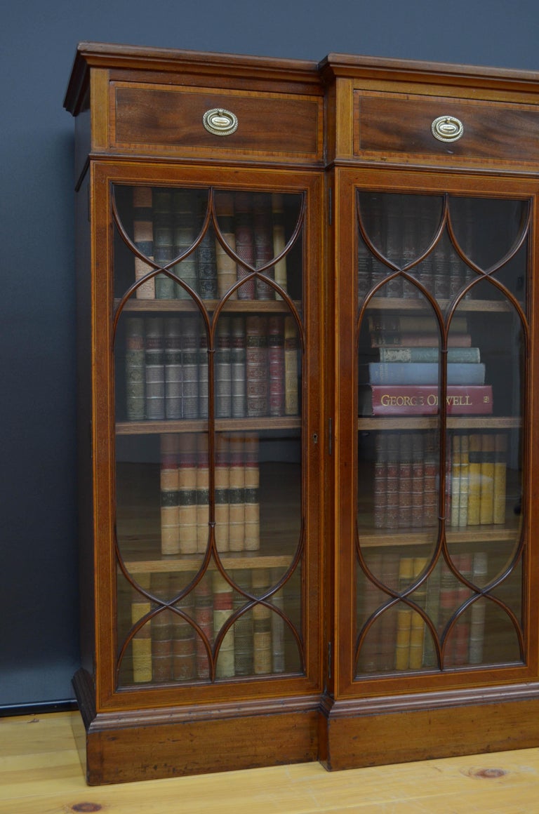 Maple and Co Mahogany Bookcase For Sale at 1stDibs