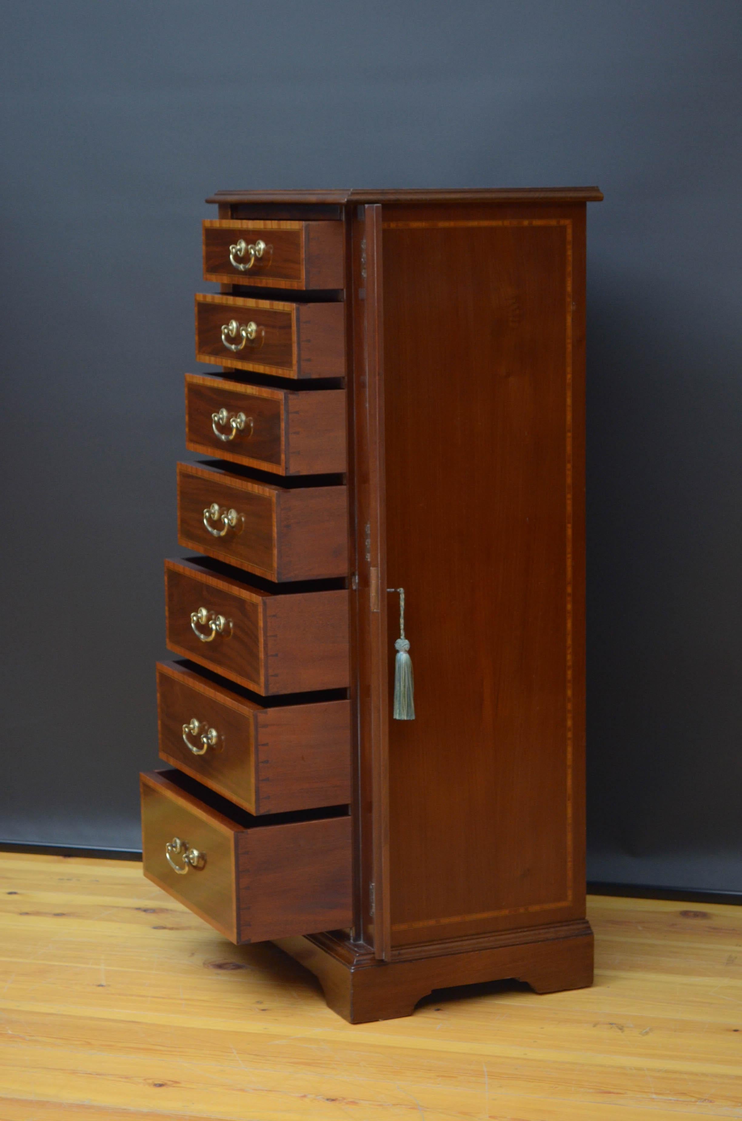 Maple & Co Mahogany Chest of Drawers 4