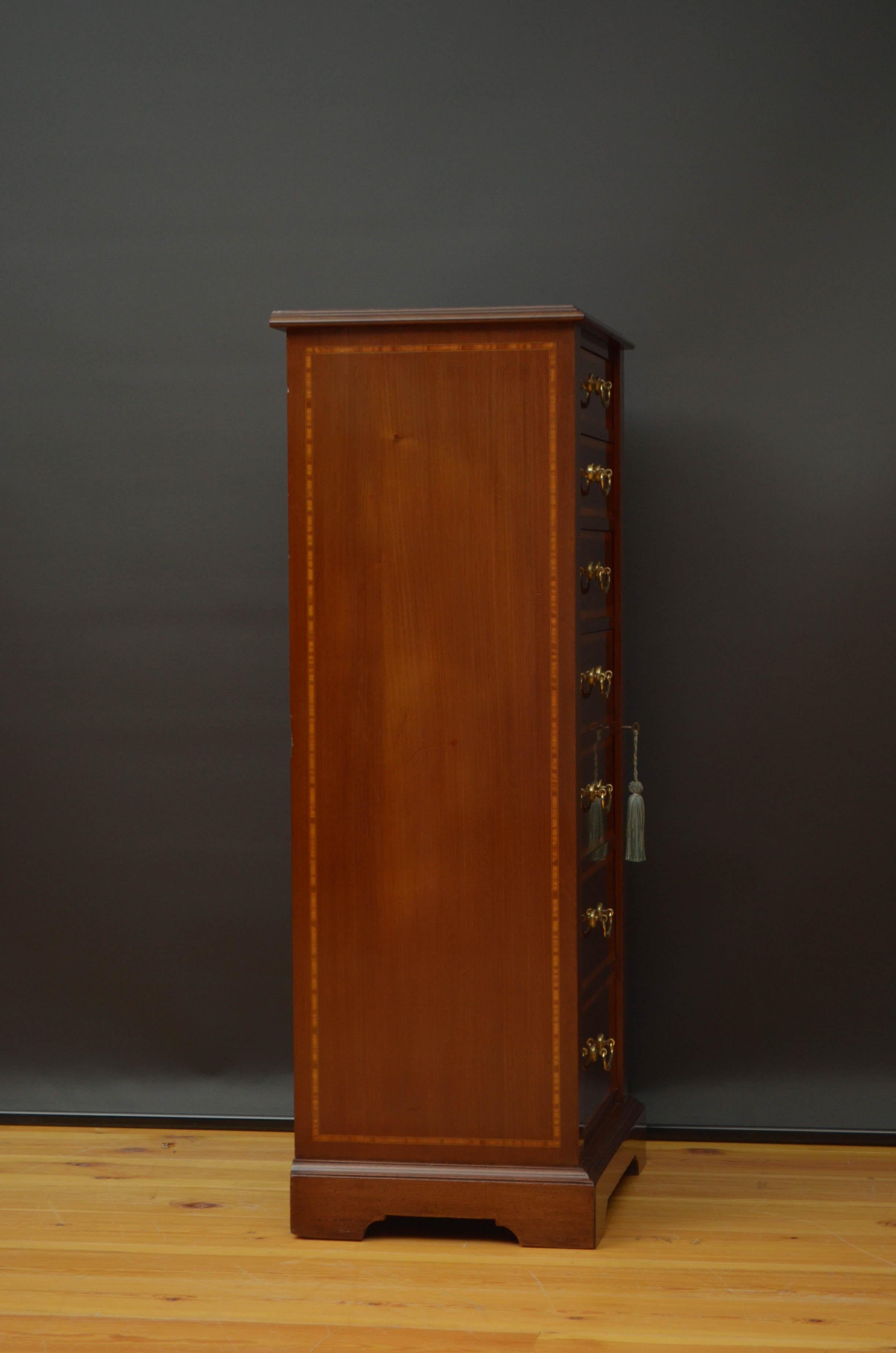 Maple & Co Mahogany Chest of Drawers 7