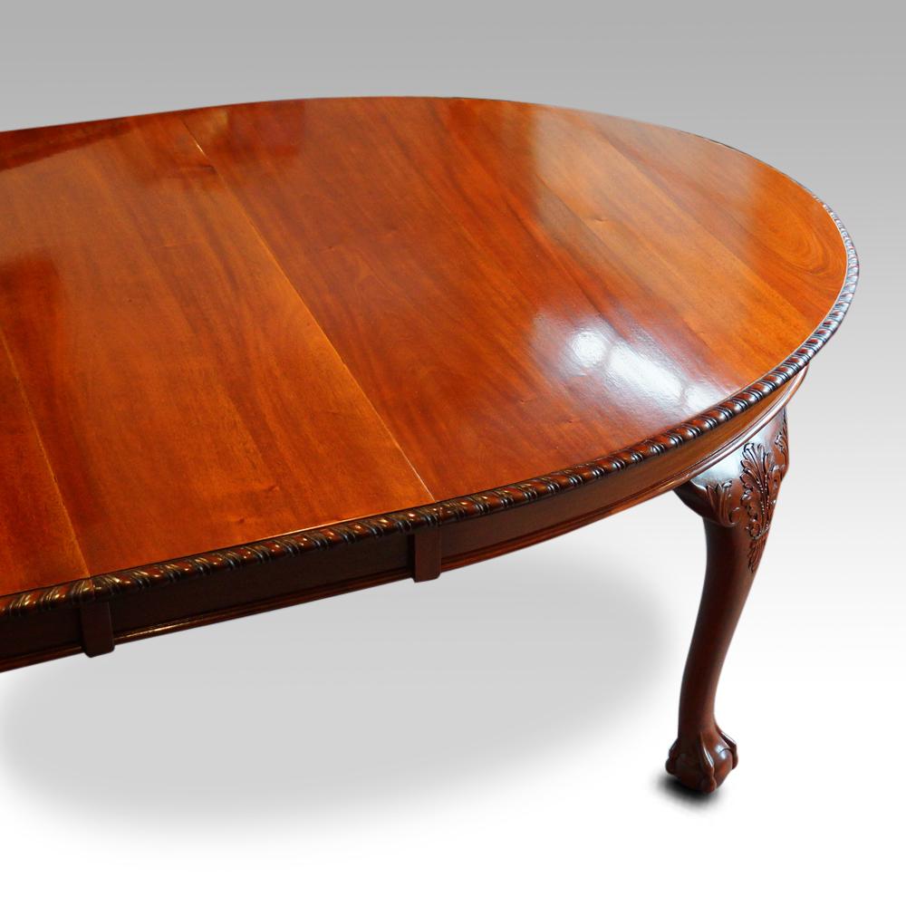 Maple & Co Mahogany Extending Dining Table  7