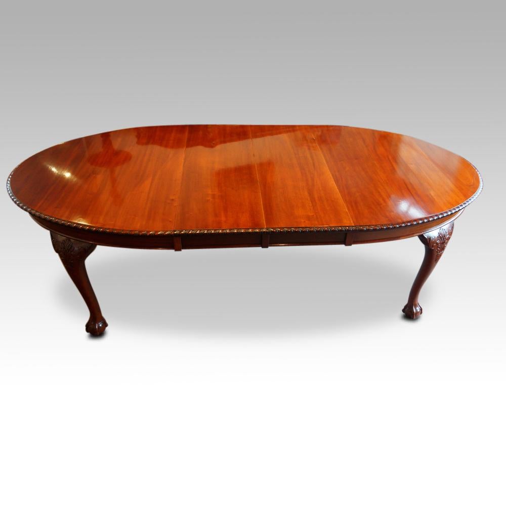 Maple & Co Mahogany Extending Dining Table  8