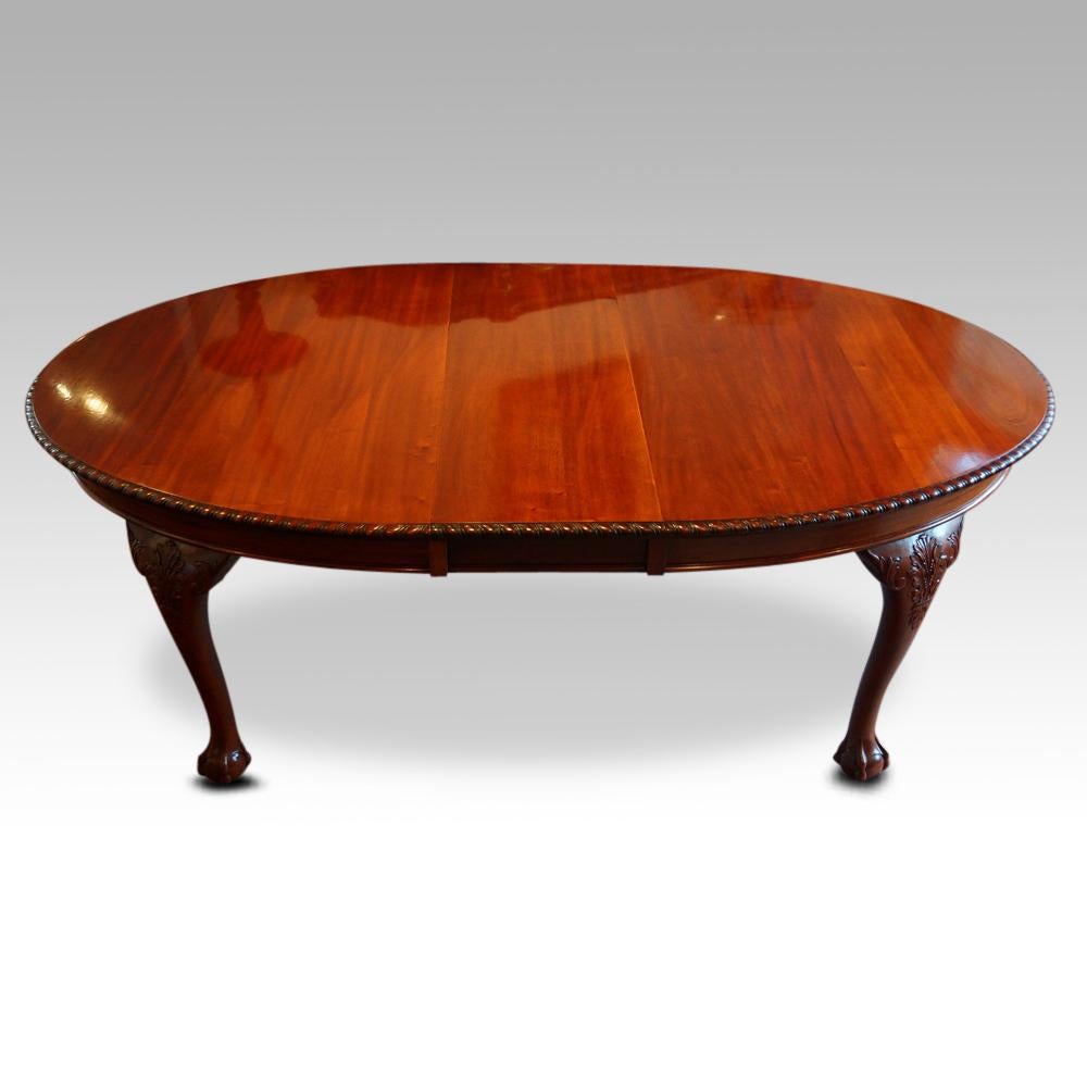 Maple & Co Mahogany Extending Dining Table  9