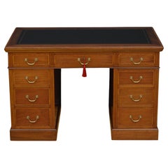 Maple & Co Mahogany Pedestal Desk