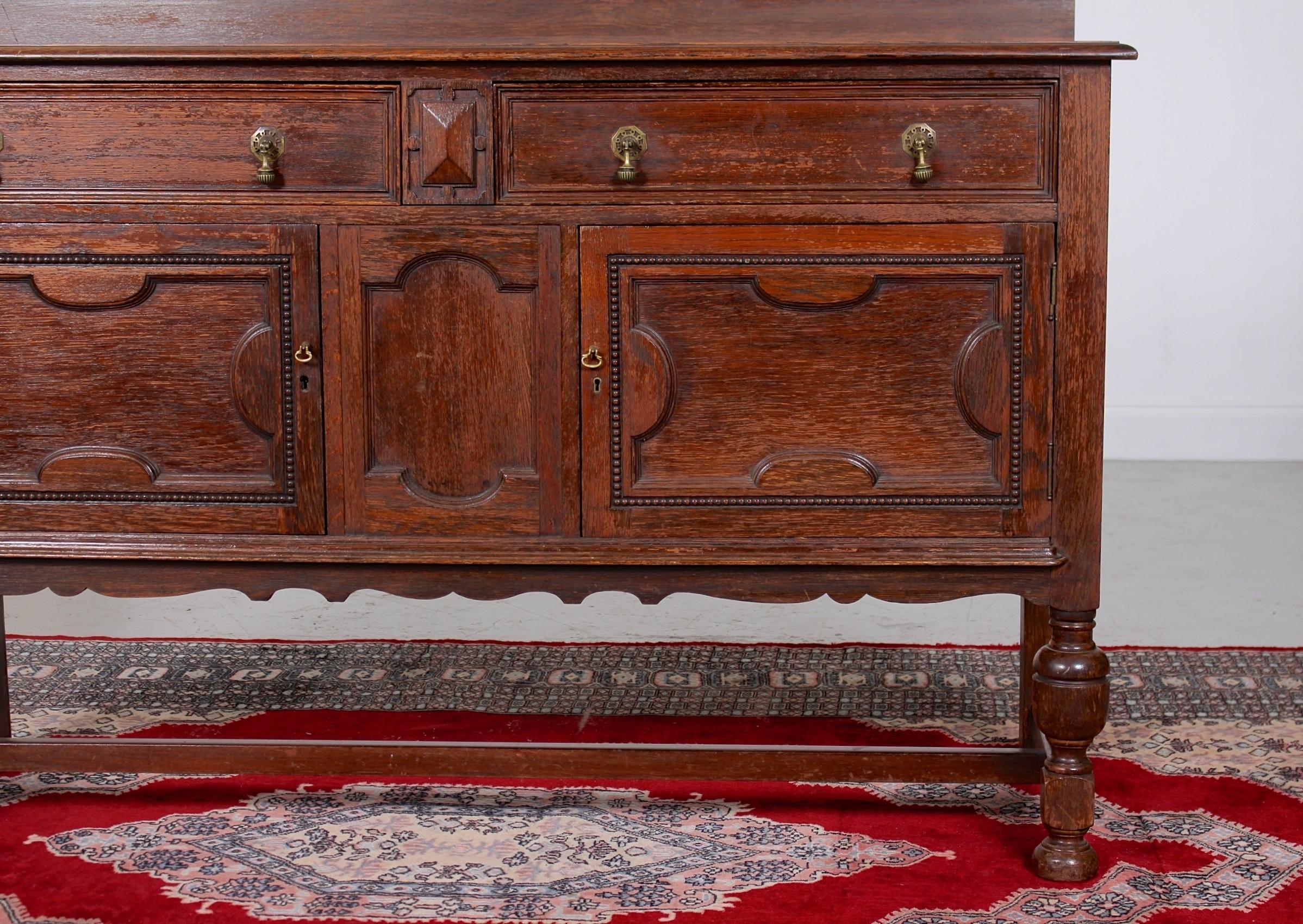 Maple & Co Oak Sideboard For Sale 6