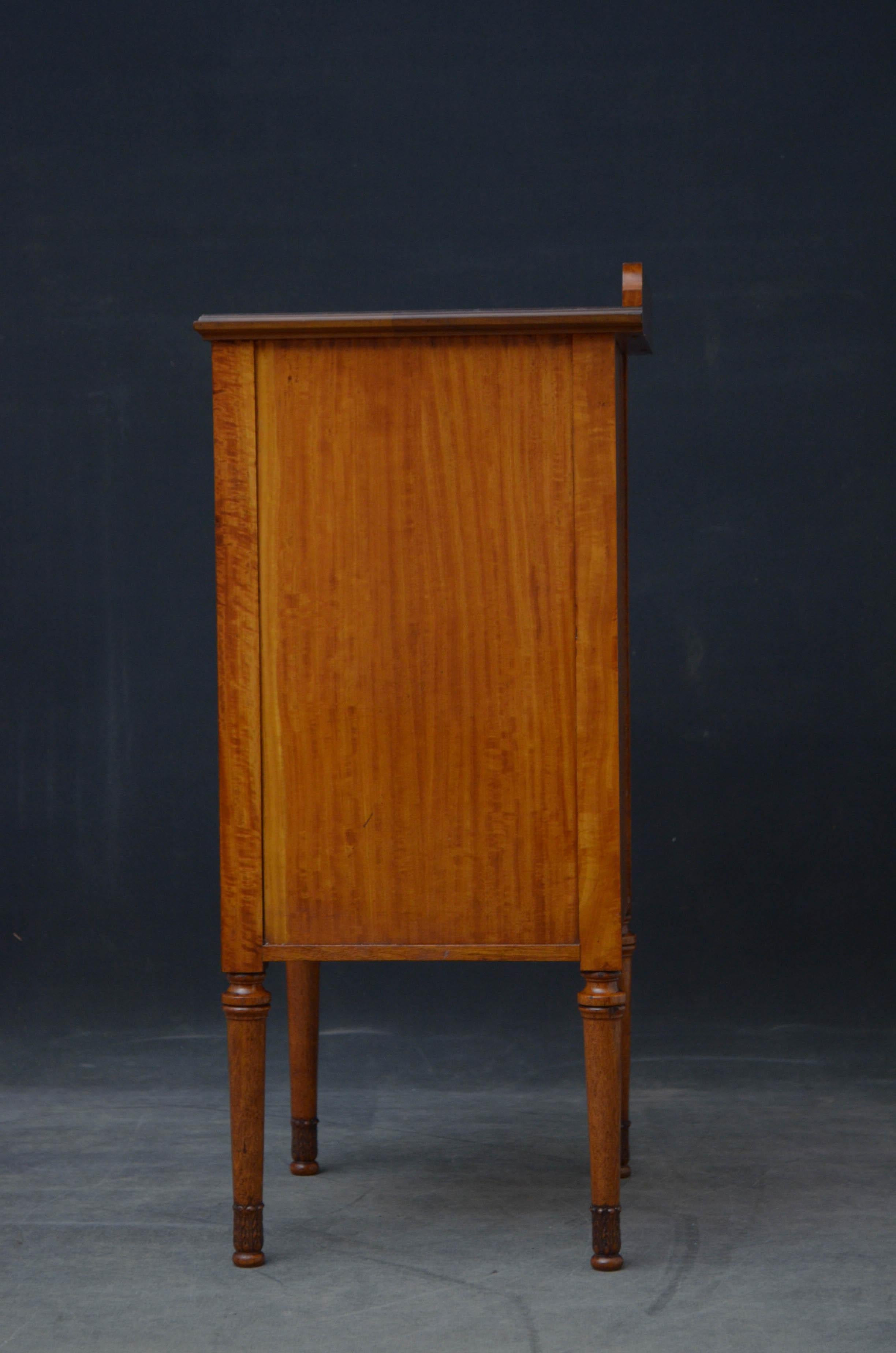Maple & Co. Satinwood Bedside Cabinet 5