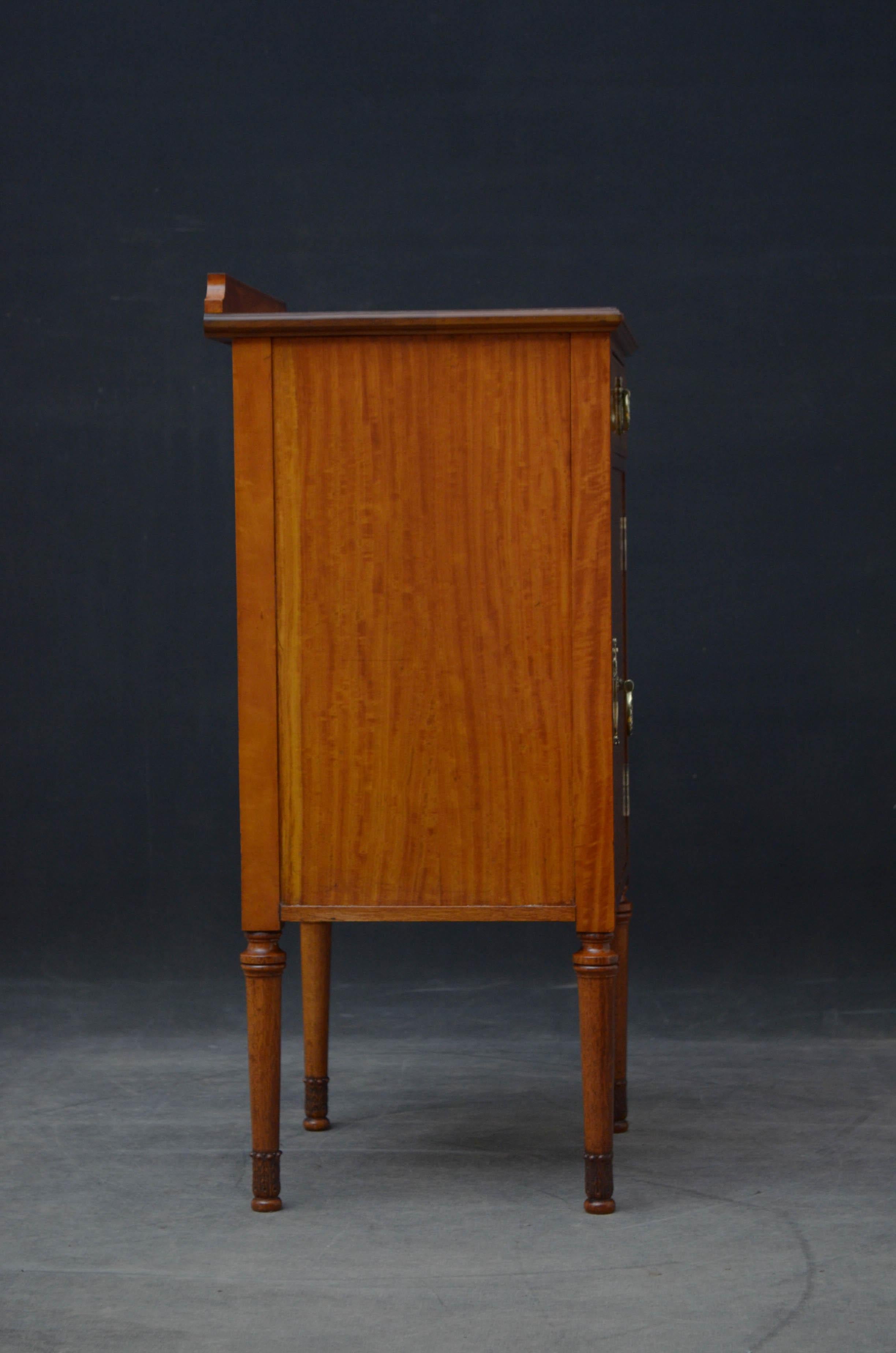 Maple & Co. Satinwood Bedside Cabinet 6