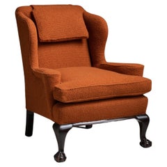 Maple & Co. Chaise Wingback, Angleterre, datant d'environ 1900