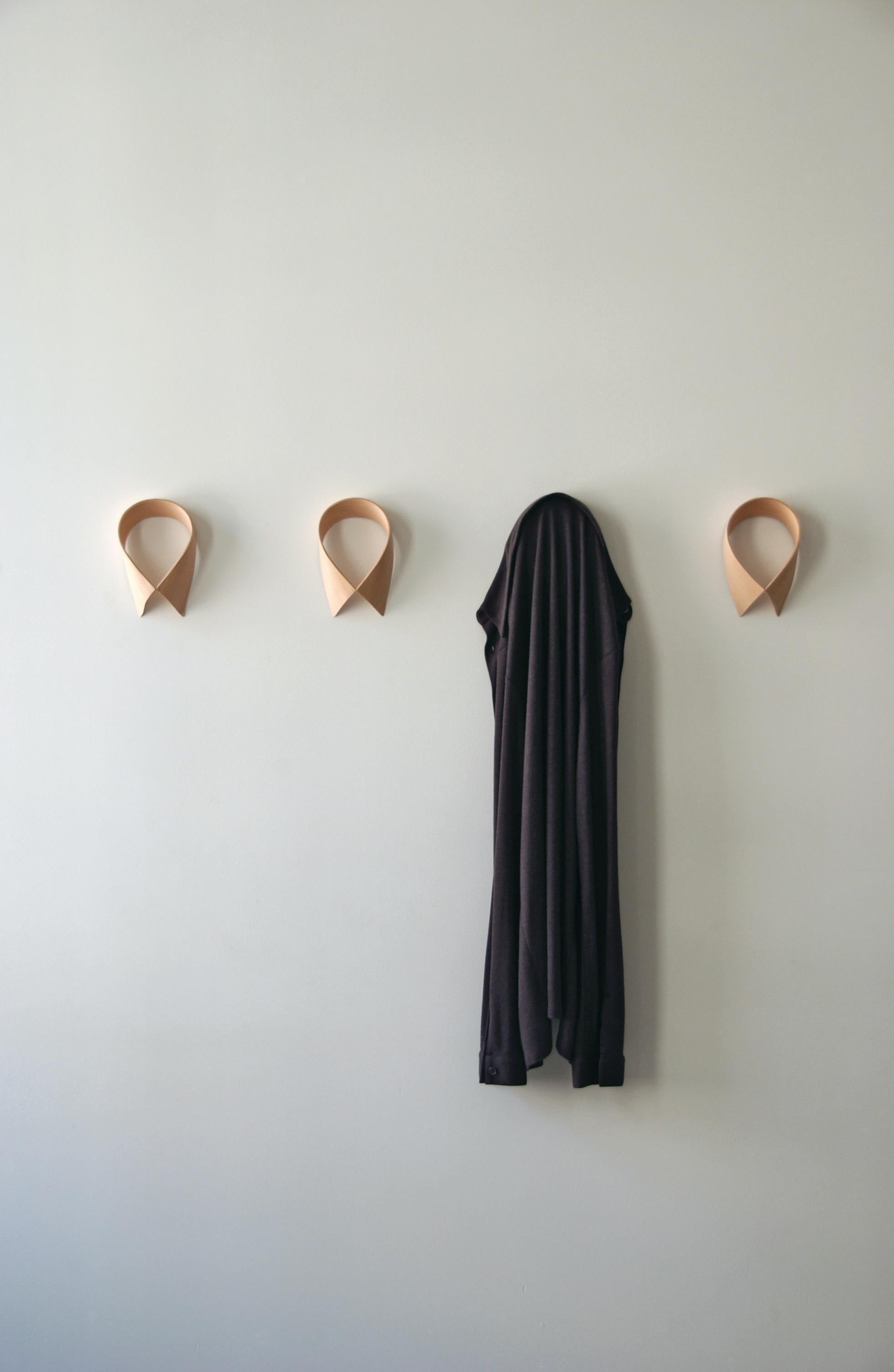 Hand-Crafted Maple Collar Wall Hook by Loyal Loot For Sale