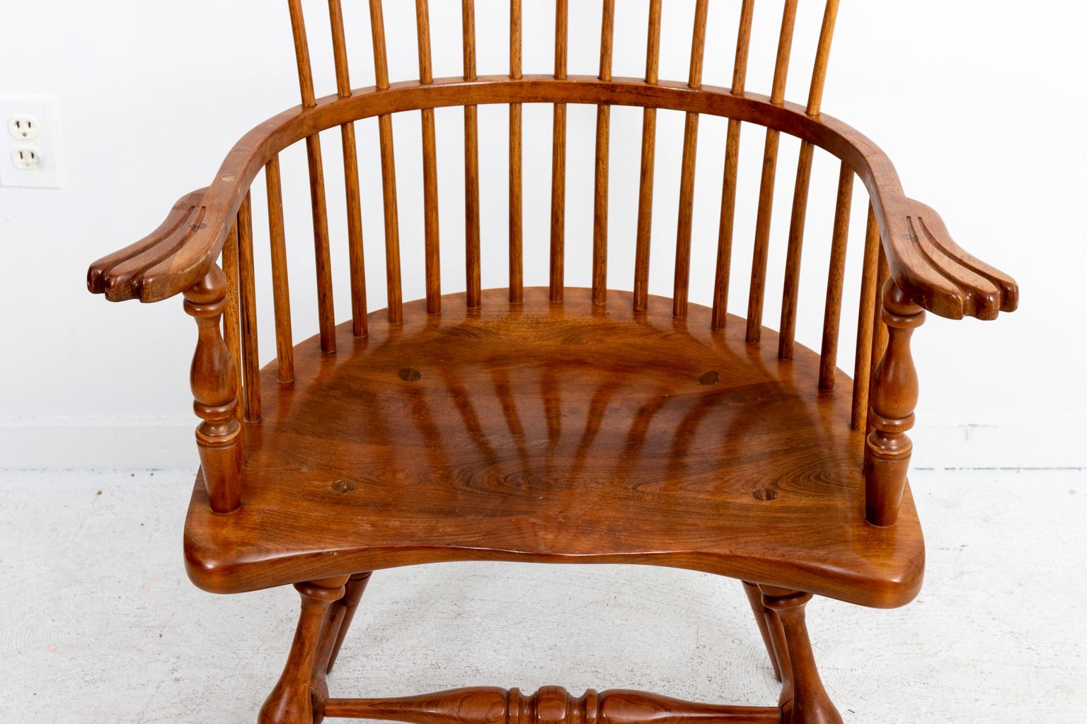 Maple Comb Back Windsor Style Armchair 2