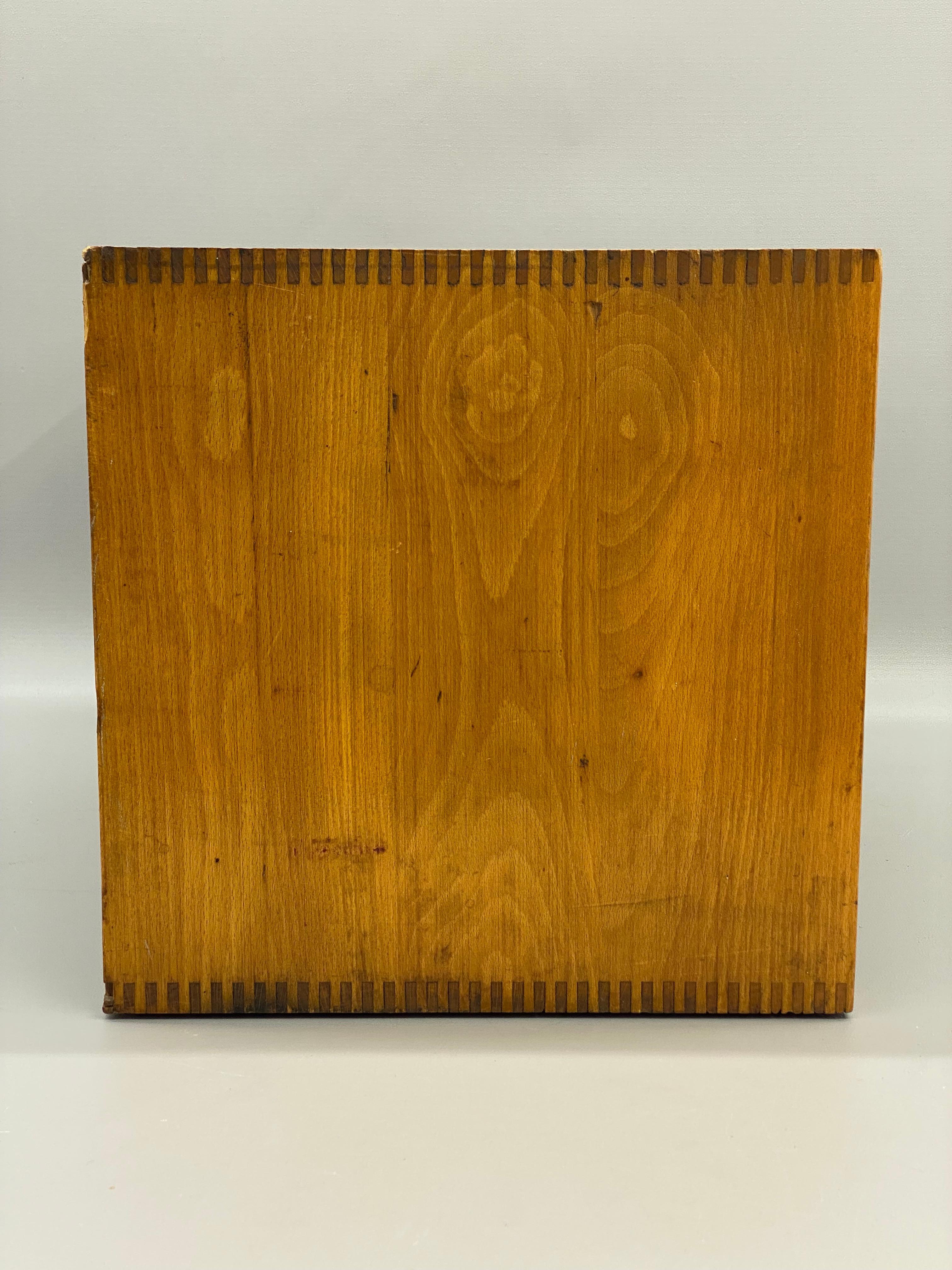 Maple Desk Top Organizer Hudson Valley and Troy New York Paper Companies In Good Condition For Sale In Garnerville, NY