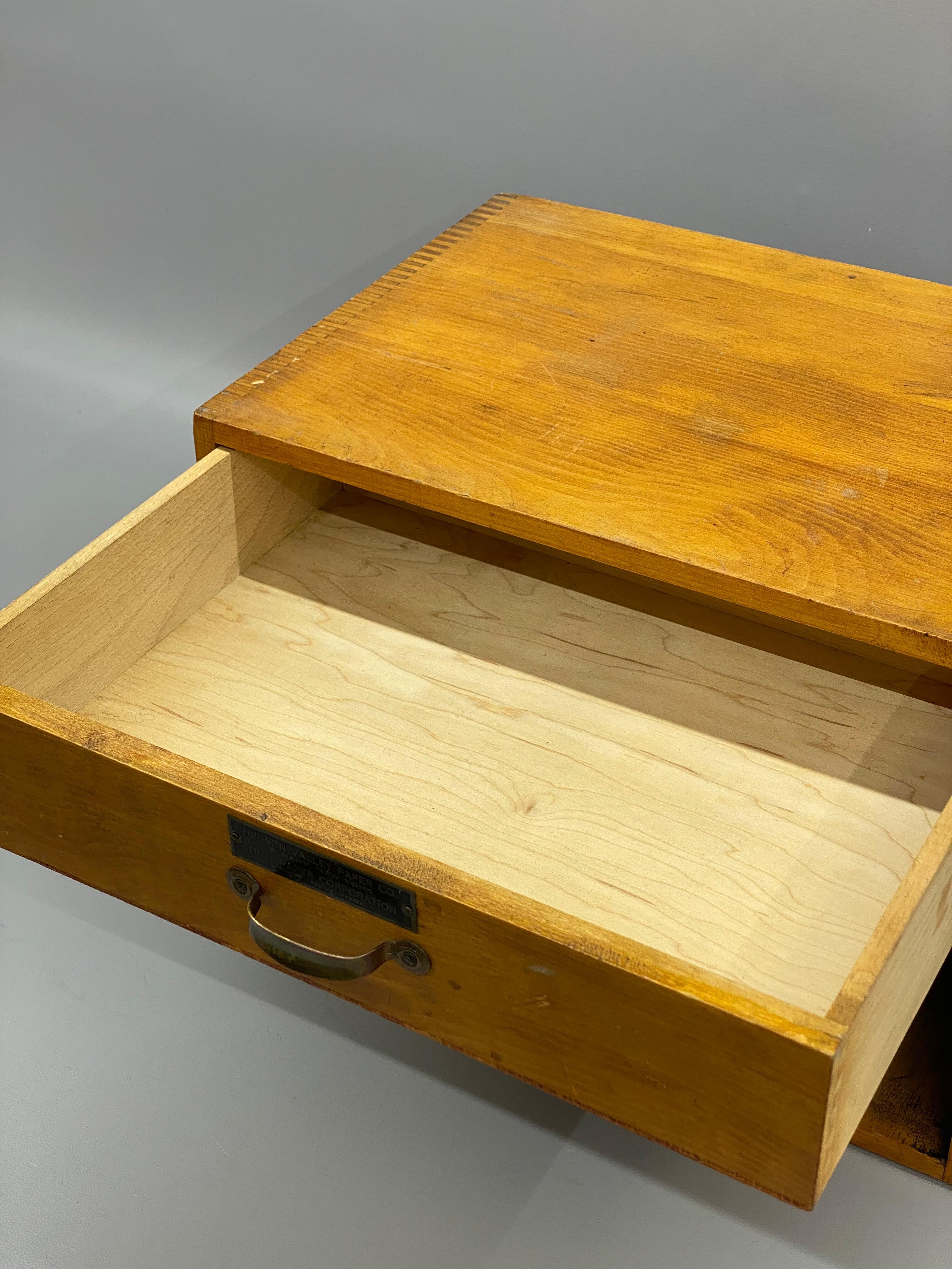 Maple Desk Top Organizer Hudson Valley and Troy New York Paper Companies For Sale 1