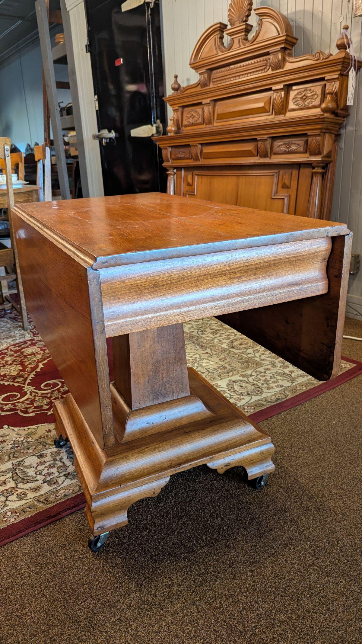 Maple Double Drop-leaf Table For Sale 4