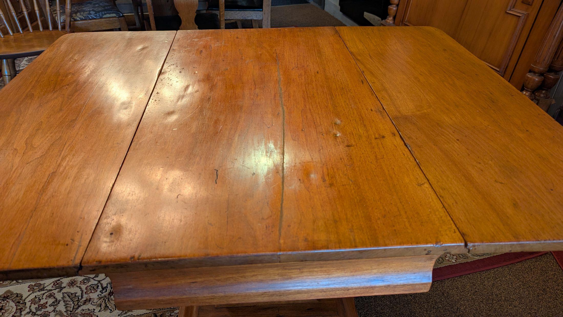 Maple Double Drop-leaf Table For Sale 5