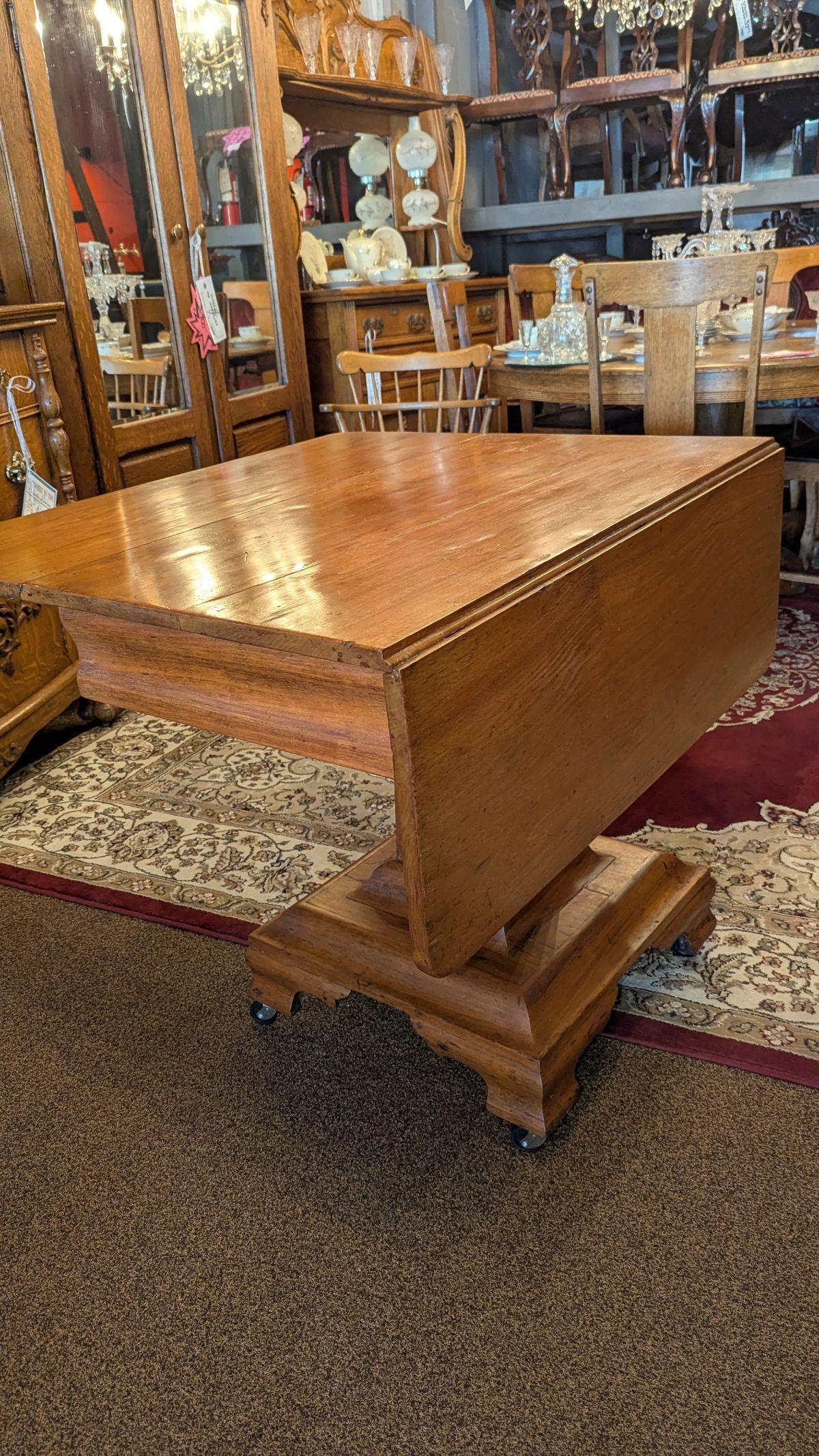 Maple Double Drop-leaf Table For Sale 7