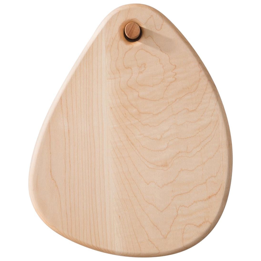 "Egg Pebble" Maple Wood Cutting Board