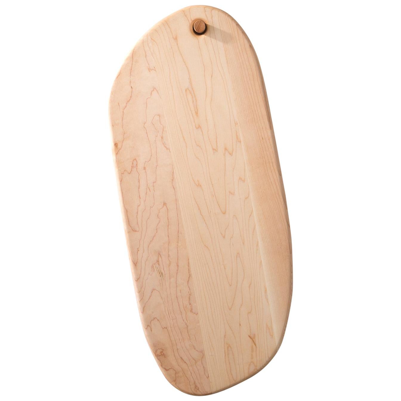 "Ellipse Pebble" Maple Wood Cutting Board