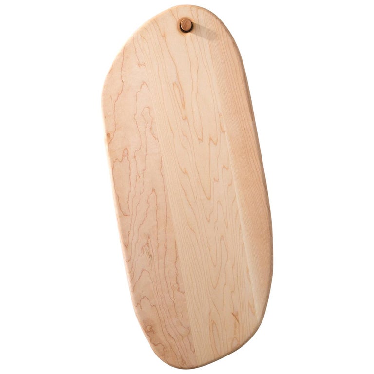 Maple Ellipse Pebble Cutting Board, In Stock For Sale
